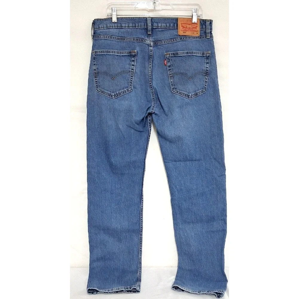 Levi's 505 Men's Vintage Blue Jeans  Cotton Blend Classic Five-Pocket SZ 34/34